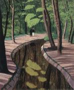 Felix Vallotton Undergrowth,Bois de Boulogne oil painting artist